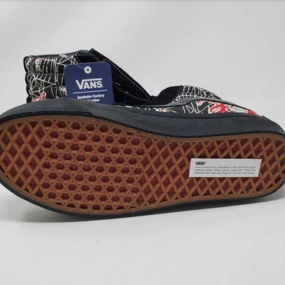 New men's Vans Sk8-Hi 38 DX Anaheim Factory OG black spider web shoes - Picture 8 of 8